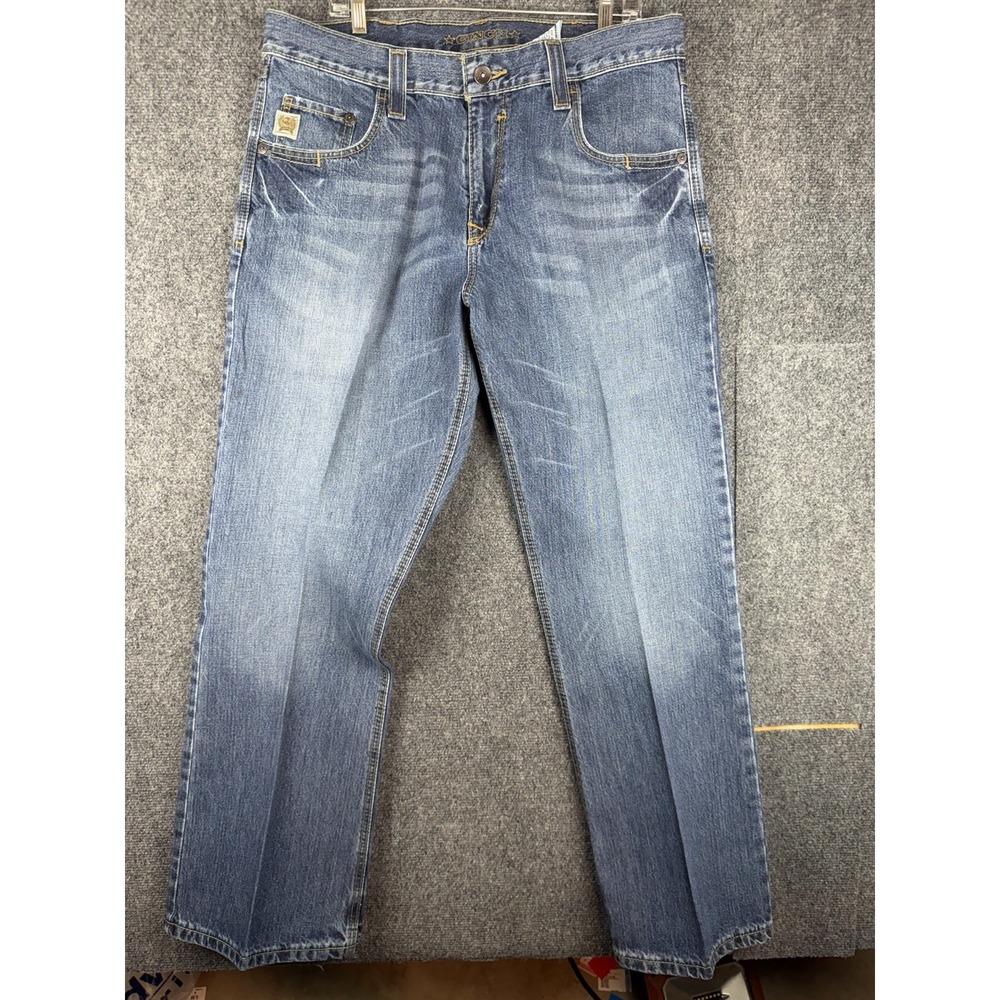 Cinch Carter Jeans Men 35x30 Relaxed Fit Bootcut Rigid Western Cowboy Medium